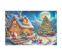 Sapin de Noël géant 1000 Pieces Casse-tête Adulte en Carton Haute Qualité Très Difficile Haute Difficulté Anti-Stress Décoration Murale Cadeau Fête des Pères 1000 PCS