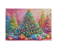 Sapin de Noël Géant 300 Pieces Casse-tête Adolescent en Carton Épais Haute Densité Difficulté Moyenne Activité Éducative Passe-Temps Cadeau Noël Pas Cher 300 PCS