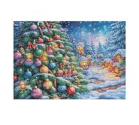 Sapin de Noël géant Snow 300 Pièces Puzzle Adolescent en Carton Anti-Déchirure Difficulté Moyenne Activité Éducative Passe-Temps Petit Prix Pas Cher Premium 300 PCS
