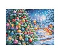 Sapin de Noël géant Snow 500 Pieces Casse-tête Débutant en Carton Anti-Déchirure Facile Apprentissage Loisir Créatif Décoration Murale Petit Prix Pas Cher 500 PCS
