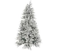 Sapin de Noël - HOME ESPRIT - Blanc enneigé - 210 cm - Polyéthylène - Multicolore