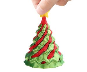 Sapin De Noël Imprimé en 3D | Relaxation Sensorielle Hivernale | Figurine De Noël en Impression 3D Transparente - pour Appartement Bureau Salle De hambre Salon Garçons Filles Et