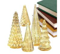 Sapin De Noël LED,5 Pièces Acrylique LED Petite Décoration D'Intérieur - Décoration De Table Arbres De Noël Artificiels Scintillants | Pour Extérieur Bureau Table Cheminée Chambre Salon Bureau Dortoir
