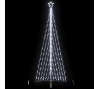 Sapin de Noël LED, blanc froid, hauteur : 476 cm, 789 LED, 8 effets de lumière, IP44, pour l'intérieur et l'extérieur, avec pointe en étoile, cadre en acier revêtu par pulvérisation durable, idéal