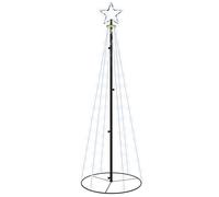 vidaXL Arbre de Noël cône 108 LED Blanc froid 70x180 cm