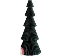 Sapin de Noël miniature en papier origami - Décoration pour scènes de vacances - Accessoire saisonnier léger pour photographie festive et accents d'intérieur (A)
