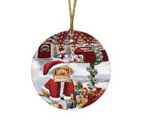 Sapin De Noël Ornement Cher Père, Boîte Aux Lettres, Chien Retriever De La Baie De Chesapeake Arbre De Noël Hanging Porcelaine Suspendu Pendentif pour Maison Famille Magasins