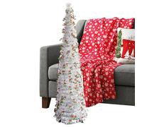 Sapin de Noël Pliable,Décoration de Fête Pliable 1.5m pour Célébrations - Grand Arbre de Noël d'Extérieur Modulable | pour Intérieur, Extérieur, Salon, Chambre, Bureau, Ferme, Bar, Jardin,