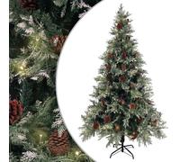 vidaXL Sapin de Noël Pré-éclairé Pommes de Pin, Arbre de Noël avec LED, Décoration de Vacances, Ornement de Fête Intérieur Extérieur, Vert Blanc 195cm PVC PE Vert https://www.fnac.com/mp46218178/vidaXL-Sapin-de-Noel-LED-et-pommes-de-pin-Vert-Blanc-195-cm-PVC-et-PE/w-4?oref=039129a0-df53-2c01-9b23-18c4216d13d7