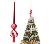 Sapin de Noël réutilisable et léger en forme d'étoile pour une utilisation festive dans les maisons, les parcs, les centres commerciaux et les événements spéciaux (rouge)