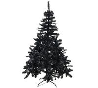 Sapin de Noël sapin artificiel sapin de Noël 150 cm noir avec support
