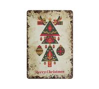 Sapin de Noël scandinave, Joyeux Noël et Bonne Année nordique, décoration murale intéressante pour la maison, idée de personnalisation, boîte en métal vintage, décoration de chambre, élégante et sim