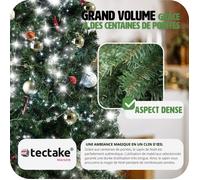 Sapin de Noël - TECTAKE - Arbre artificiel 180 cm avec 533 branches en PVC et support en métal - Vert