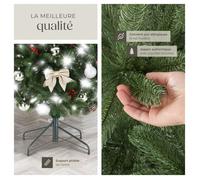 Sapin de Noël - TECTAKE - Arbre artificiel DANCER avec support en métal laqué et embouts en plastique 230 cm