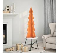 Sapin de Noël - vidaXL - 112 cm - Bois massif - Marron - Intérieur