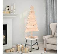vidaXL Arbre de Noël en bois pour décoration 120 cm bois massif de pin