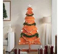 vidaXL Arbre de Noël en Bois pour décoration 150 cm Bois de pin Massif, décoration de Sapin de Noël en Bois, Sapin de Noël en Bois, Sapin de Noël en Bois Massif