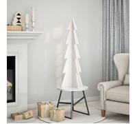 Sapin de Noël - vidaXL - 180 cm - Bois massif - Blanc - Intérieur