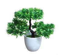 Sapin décoratif en plastique en pot pour la maison, le bureau, les espaces intérieurs, y compris le salon, la chambre à coucher, la cuisine et les comptoirs de vente au détail (vert)