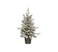 Sapin en pot 70 cm artificiel enneigé Frosty Blanc G
