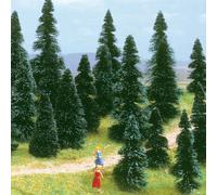 Sapin Fir (Paquet De 10 Sapins Fir) HO/OO Échelle Busch 6405