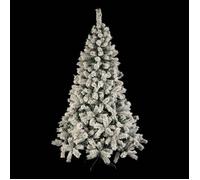 Sapin de Noël ""Windy peak"" 150cm vert floqué blanc Feeric lights & christmas