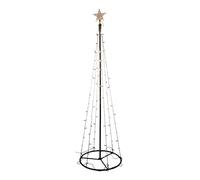 Sapin lumineux à LED en forme de cône - Hauteur / Ampoules Blanc Chaud - Sapin de Noël pour décoration extérieure 180 cm
