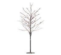 Sapin lumineux LED Alex Tree H 180 cm 240 Leds marron foncé