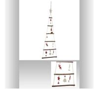 déco sapin bois a suspendre 75cm