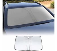 SAPINGNB Pare Soleil Voiture pour Dodge RAM 1500 2500 Journey Nitro Ram 1500 2000-2023 2024, Housse Brise Avant Soleil Fenêtre Isolation Thermique Protection UV Accessoires,B/Silver