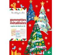 Deux Coqs d'Or – Sapins de Noël 3D à décorer (pochette) – 5 sapins + gommettes métalliques