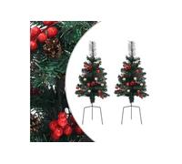 Sapins de Noël artificiels d allée 2 pcs 76 cm PVC