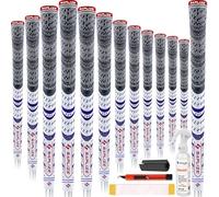 SAPLIZE 13 Grips de golf avec kit de regrippage complet, Standard/Midsize, grips de club de golf hybrides en caoutchouc