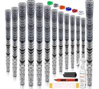 SAPLIZE 13 Grips de golf avec kit de regrippage complet, Standard/Midsize, grips de club de golf hybrides en caoutchouc
