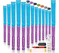 SAPLIZE 13 Poignées de Golf avec Kit de Réadhérence Complet, Taille Standard, Poignées de Club de Golf Hybrides Multi-composés, Couleur Violette