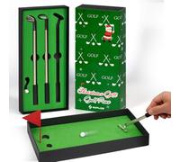 SAPLIZE Ensemble de mini stylos de golf avec Putting Green - Décoration de bureau amusante pour hommes, femmes, enfants
