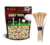 SAPLIZE Golf Tees Tees en bambou, paquet de 100 (1-1/2") - Tees de golf stables et biodégradables