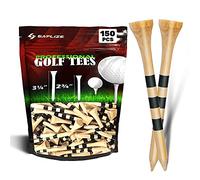 SAPLIZE Golf Tees Tees en bambou, paquet de 150 (2-3/4") - Tees de golf stables et biodégradables