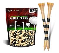 SAPLIZE Golf Tees Tees en bambou, paquet de 150 (3-1/4") - Tees de golf stables et biodégradables