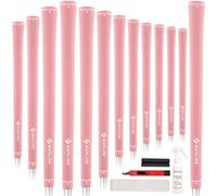 SAPLIZE Lot de 13 poignées de golf avec kit de regripping complet, taille standard, poignée en caoutchouc pour club de golf, rose