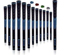 SAPLIZE Lot de 13 poignées de golf bleues en caoutchouc antidérapant pour clubs de golf