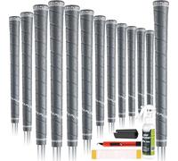 SAPLIZE Lot de 13 poignées de golf de taille moyenne, poignées de club de golf enveloppées en caoutchouc pour plus de confort et un contrôle amélioré, réduit les vibrations de la main - Comprend un