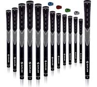 SAPLIZE Lot de 13 poignées de golf en caoutchouc pour club de golf, taille moyenne, blanc