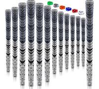 SAPLIZE Lot de 13 poignées de golf hybrides multi-composées pour toutes saisons, gris, taille moyenne