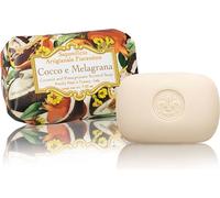Saponificio Artigianale Fiorentino Savon artisanal à la noix de coco et à la grenade, emballé avec soin dans du papier cadeau 200 g