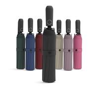 Sapor Design Parapluie de qualité supérieure avec effet lotus, résistant aux tempêtes, coupe-vent, ouverture et fermeture automatiques, parapluie élégant et élégant (parapluie), Noir , Kompakt