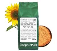 SaporePuro Lécithine de Tournesol en Poudre 500 g - Émulsifiant Naturel SANS GLUTEN