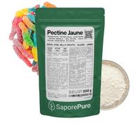 SaporePuro Pectine Jaune 200 g - Gélifiant Naturel à Haut Pouvoir Gélifiant pour Confitures et Gelées - SANS GLUTEN