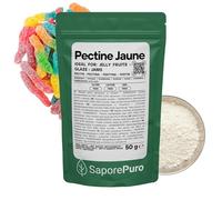 SaporePuro Pectine Jaune 50 g - Gélifiant Naturel à Haut Pouvoir Gélifiant pour Confitures et Gelées - SANS GLUTEN