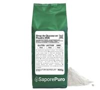 SaporePuro Sirop de Glucose en poudre 900 g - Idéal pour les desserts, glaces et sorbets